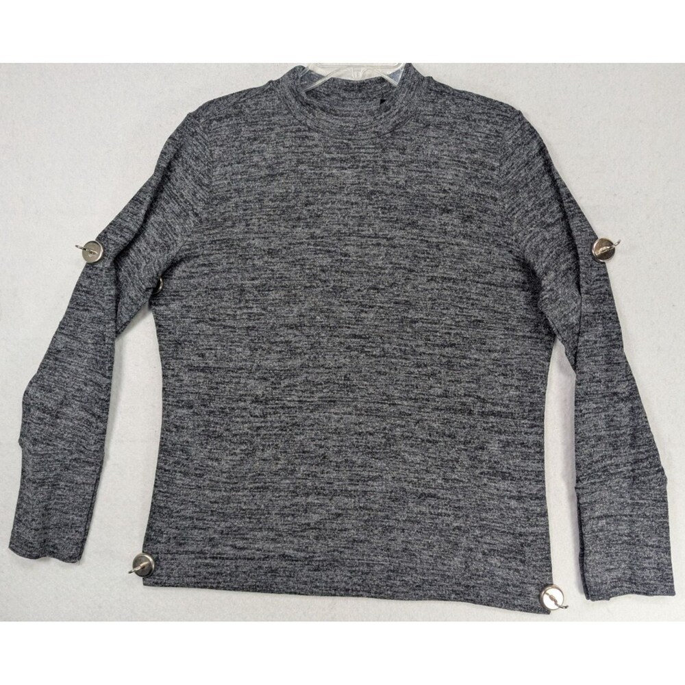 Rafaella - Women's - Long Sleeve Knit Pullover Sweater - Black - Size M